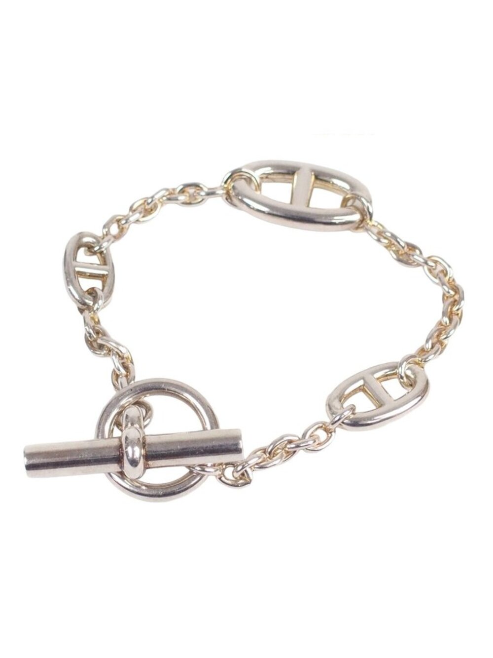 Hermes Chaine D'Ancre Farandole Silver LG Bracelet